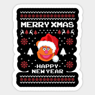 Merry Christmas And Happy New Year Stickers for Sale | TeePublic